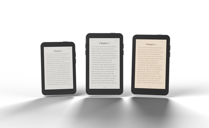 All three Xteink readers side by side